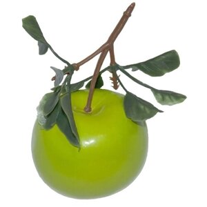 Искусственный муляж яблоко зеленое с веточкой К-00-22-1 /Искусственные цветы для декора/Декор для дома