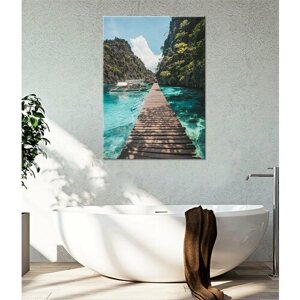 Картина/Картина на холсте/Картина на холсте для интерьера/Картина на стену/Картина в подарок для дома/ Пляж: Мальдивы (7) - Beach: Maldives 30х40