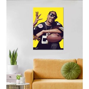 Картина/Картина на холсте/Картина на холсте для интерьера/Картина на стену/Картина в подарок для дома/Снуп Догг (4) - Snoop Dogg (4) 20х30