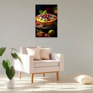 Картина на холсте 40x60 Альянс Лес "Фруктовый пирог, пай 5" на подрамнике / интерьер/ декор