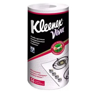 Kleenex универсальные салфетки в рулоне Viva, 56 шт, 1 рулон