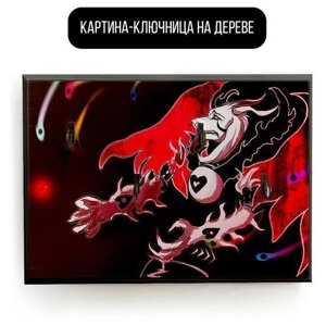 Ключница настенная деревянная 20x30 см игры - 121 Г