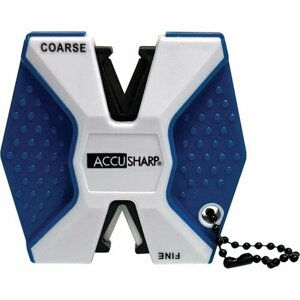 Компактная точилка AccuSharp 2-Step Carbide-Ceramic Knife Sharpener (синий)