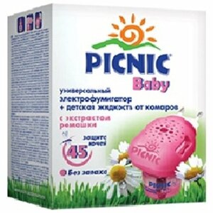 Комплект Picnic Baby для детей от комаров (фумигатор и жидкость 45 ночей)