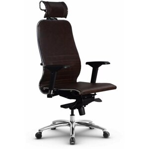 Компьютерное офисное кресло Metta Samurai К-3.04 Темно-коричневое