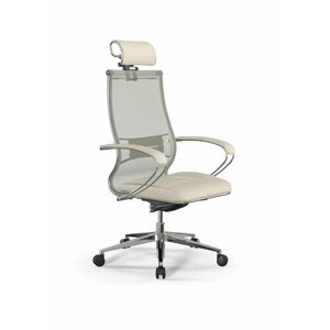 Компьютерное офисное кресло метта Samurai L2-6K - TS+Infinity /Kc00/Wm06/K2cL/H2cL-3D (M26. B32. G25. W03) (Молочный)