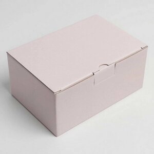 Коробка подарочная складная, упаковка, "Розовая", 22 x 15 x 10 см