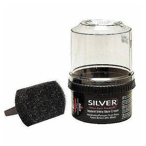 Крем-краска для обуви черный "Silver"с апликатором для гладкой кожи 60 мл