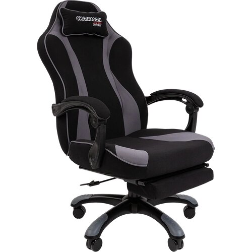 Кресло компьютерное игровое Chairman GAME 35 с газлифтом, серый/черный