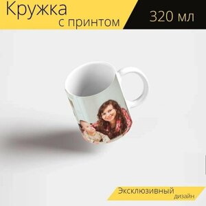 Кружка с рисунком, принтом "Семья, семейная фотосессия, родители с детьми" 320 мл.