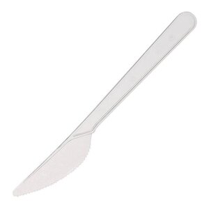 Laima Ножи одноразовые пластиковые Стандарт, 18 см, 48 шт., прозрачный