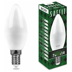 Лампа светодиодная LED 7вт E14 белый матовая свеча | код. 55031 | FERON (20шт. в упак.)