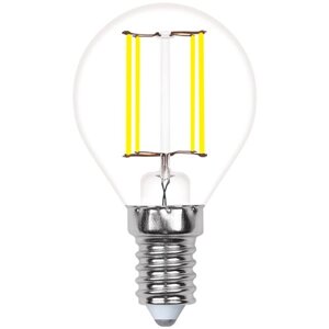 Лампа светодиодная Uniel UL-00002369, E14, G45, 5 Вт, 6500 К