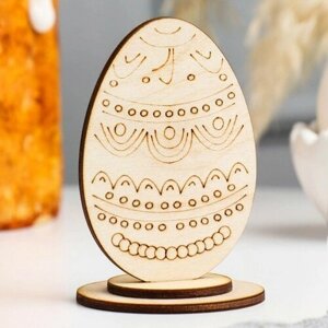 MARU Яйцо деревянное пасхальное сувенирное "Старая Русь", 96 см