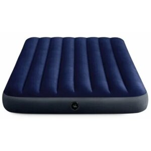 Матрас надувной INTEX/флокированное покрытие/матрас для плавания/надувной матрас/синий
