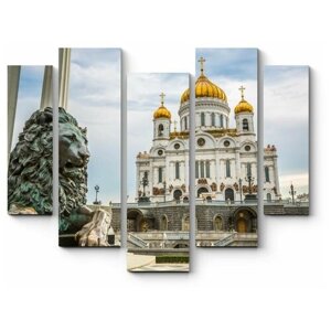 Модульная картина Храм Христа Спасителя в Москве181x147