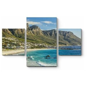 Модульная картина Волны у песчаных берегов Кейптауна 190x124