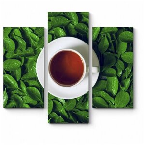 Модульная картина Зеленый чай 170x153