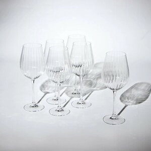 Набор бокалов для вина Columba Optic, стеклянный, 650 мл, 6 шт 9660963