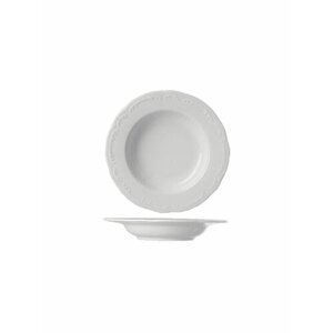 Набор из 2 глубоких тарелок "Wienna" круглая, 23х23х3,5 см, 300 мл, белый, фарфор, Tognana, VW001230000