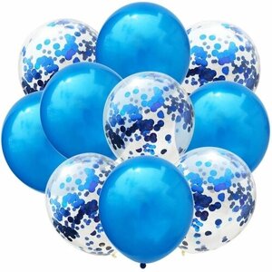 Набор шаров воздушный Феникс-Презент праздничный,10 штук, латекс, ПЭТ, 30 см (90364)