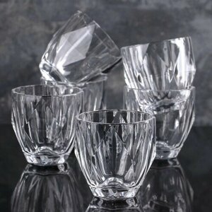 Набор стаканов "Доменик", 250 мл, 6 шт, стеклянная посуда для сервировки стола, стеклянные стаканы