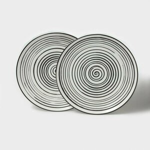 Набор тарелок обеденных фарфоровых Magistro Hypnose, 25,72,5 см, 2 шт