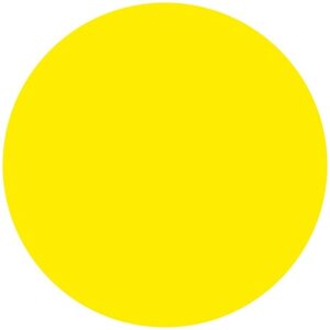 Наклейка информационная Оранжевый Слоник "Желтый круг", для слабовидящих, 15 х 15 см
