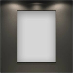 Настенное зеркало в ванную Wellsee 7 Rays' Spectrum 172200560 : влагостойкое прямоугольное зеркало 50х75 см с черным матовым контуром