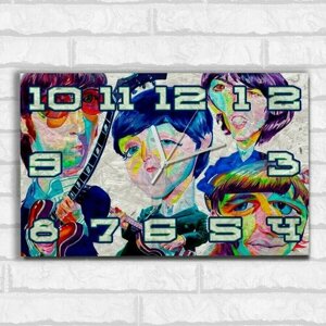 Настенные бесшумные часы ОСП, музыка The Beatles - 4836