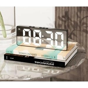 Настольные электронные часы зеркальные , цифровой будильник