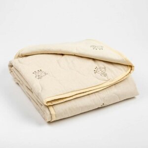 Одеяло Адамас облегчённое Овечья шерсть, размер 110х1405 см, 200 г/м²