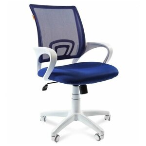 Офисное кресло Chairman Chairman 696 White, обивка: текстиль, цвет: ткань/сетка tw-10 (синий)
