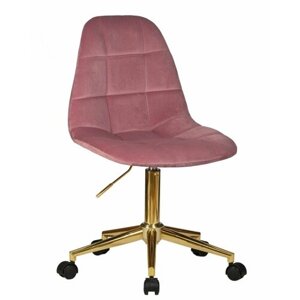 Офисное кресло для персонала Dobrin Diana (розовый велюр) 9800-Gold-LMDIANA (D0000000000000004489)