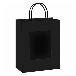 Пакет подарочный комплект 7 штук 32x13x26см скретч-слой+стилус, "Black Kraft", золотая сказка, 591970