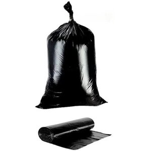 Пакеты для мусора Valexa 120 литров, черные, 50 штук