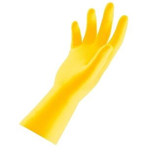 Перчатки Paclan Professional латексные, 1 пара, размер XL, цвет желтый