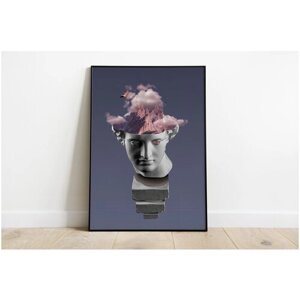 Плакат "Глитч Арт"Формат А3+33х48 см) / Постер для интерьера / Без рамы