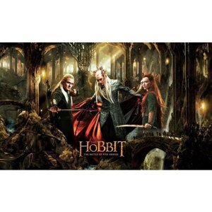 Плакат, постер на холсте Tolkien-Hobbit/Хоббит. Размер 42 х 60 см