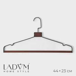 Плечики - вешалки для одежды LaDоm Sombre, бук, 4423 см, цвет коричневый (арт. 9681412)