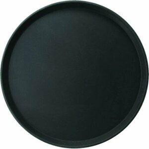 Поднос круглый прорезиненный d 35.6 см черный, ProHotel bar 4080618