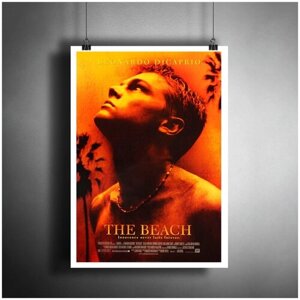 Постер плакат для интерьера "Фильм: Пляж. Леонардо ДиКаприо. The Beach"Декор дома, офиса, комнаты A3 (297 x 420 мм)
