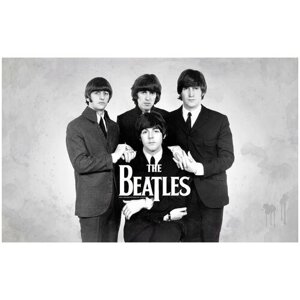 Постер / Плакат / Картина The Beatles - Рок-группа 40х50 см в подарочном тубусе
