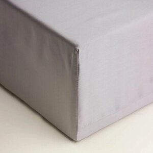 Простыня на резинке SL Home Tencel 140х200+30 см , цвет серый
