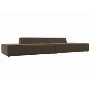 Прямой модульный диван Монс Лофт, Рогожка, Модель 119646