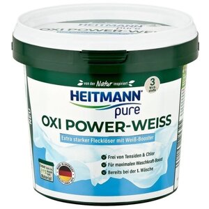 Пятновыводитель Heitmann Oxi Power-Weiss, 500 мл, 500 г, для замачивания, для нижнего белья