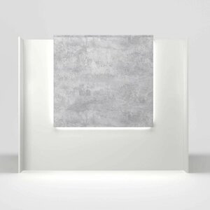 Ресепшн белый Квадрат Цемент Светлый 1500х1200х600 / Подсветка RGB
