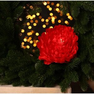 Рождественская декорация Цветок Пиона красный