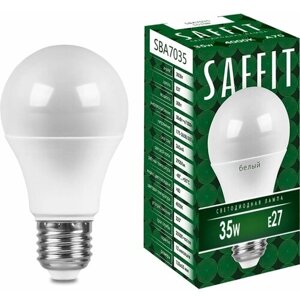 Saffit лампа светодиодная SBA7035 шар E27 35W 4000K 55198