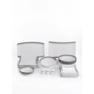 Сервиз столовый. Zarin Iran Porcelain Industries Co. Vinci, Kaiser столовый набор 30 предметов.